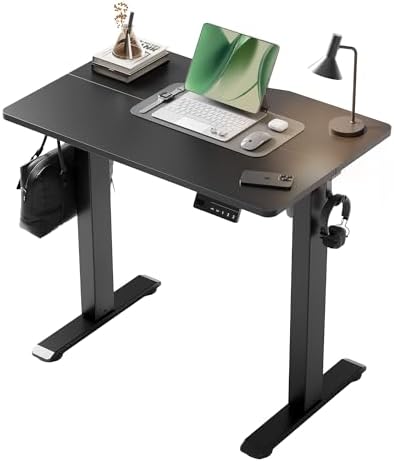 YDN Electric Standing Desk, 32x19 Inch, Black by YDN