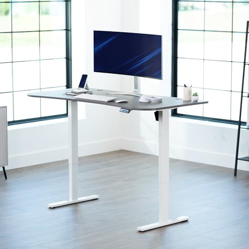 VIVO Dark Gray 63 x 32 in Standing Desk, DESK-KIT-1W1G - Image 2