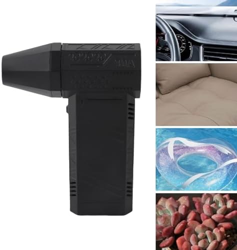 Compressed Air Duster, 130000RPM Cordless Electric Air Duster 200W Mini Blower Rechargeable Air Duster Car Blower for Drying for PC Keyboard Car, Home, Outdoors, Black - Image 3