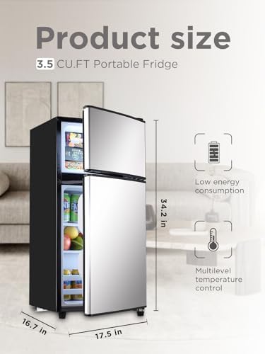 F.W.WOOLWORTHS 3.5 Cu.Ft Refrigerator with Freezer - Image 3