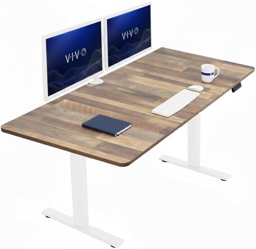 VIVO Reclaimed Wood 71 x 36 in Standing Desk, DESK-KIT-1W7P-36 by VIVO
