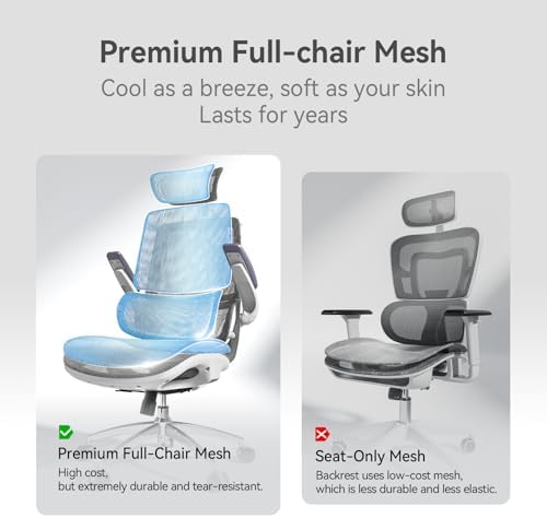 SIHOO M59AS Ergonomic Office Chair, Dual Backrest, Adaptive Lumbar Support - Image 5