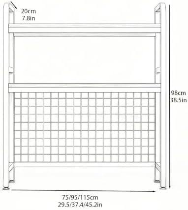 Desktop Bookshelf, 2-Tier Space Saving Design with Securely Guardrails, Walnut Board Countertop Organizer for Computer Study Table Home Office - Image 2