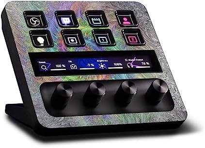 MightySkins Glossy Glitter Skin Compatible with Elgato Stream Deck + - Tripping | Protective, Durable High-Gloss Glitter Finish | Easy to Apply, Remove, and Change Styles | Made in The USA by MIGHTY+SKINS