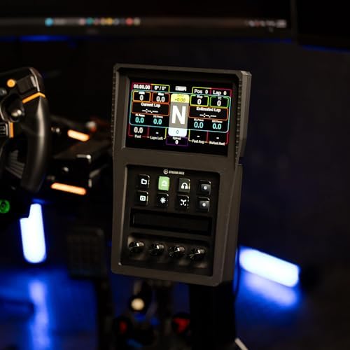 SimSport Gadget 6.8 Inch Touchscreen Combo for Stream Deck Plus Racing Dashboard for Sim Racing Rig Aluminum Profile by SimSportGadget