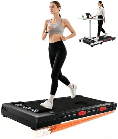 MJWW 6% Incline Walking Pad, Smart AI Under Desk Treadmill for Home by MJWW