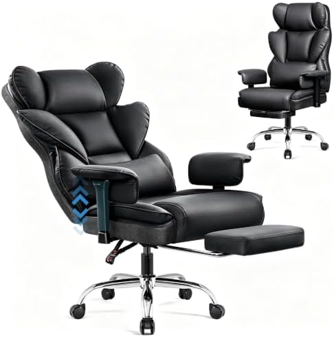 Big & Tall Office Chair 400 lbs, Gaming Chair 23" Wide Seat by StellaMia