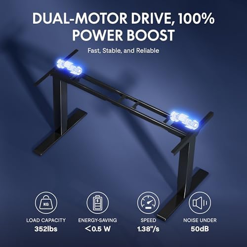 FLEXISPOT E6G CyberX 63" RGB LED Electric Spacious Gaming Standing Desk - Image 6