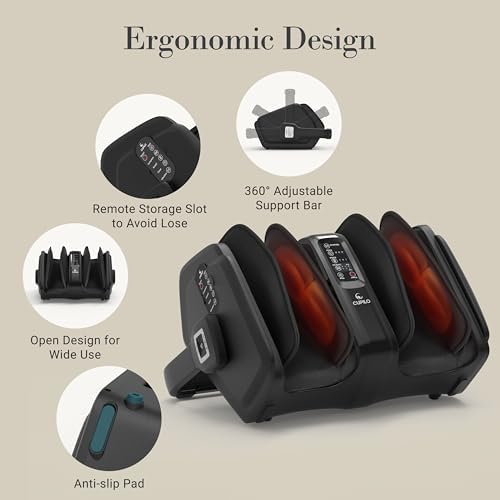 CuPiLo Shiatsu Foot Calf Massager with Heat & Remote, FSA Eligible HSA - Image 6