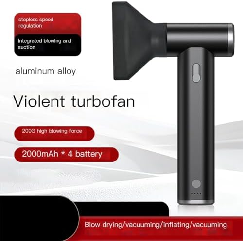 PC Duster Rechargeable Cordless Air Blower 130000 RPM 8000mAh for Keyboard Computer Cleaning Vacuum Cleaner 200G - Image 3