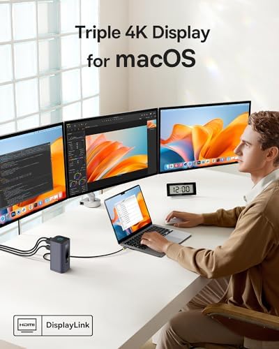 Baseus Spacemate Docking Station 11-in-1 with Triple Display for Mac - Image 2