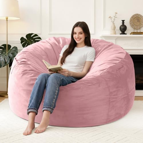 5FT Large Bean Bag Chairs for Adults,Beanbag with Washable Cover by Unknown