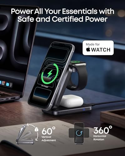 Anker Prime 25W Qi2.2-Certified Palm-Sized 3-in-1 Foldable MagSafe Charger - Image 6