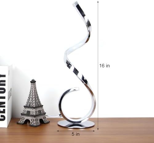 RGB Bedside Table Lamp, Dimmable Modern Lamp, Creative Spiral Colorful LED Table Lamp for Bedroom, Living Room, Office and Kid's Room - Image 2