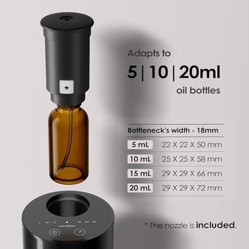 Airversa AN6 Waterless Diffuser for Essential Oil, Black + Extra Nozzle - Image 6