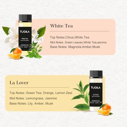 Waterless Diffuser Essential Oil Set(6X 20mL) Hotel Luxury Aroma Scent Oil - Image 4