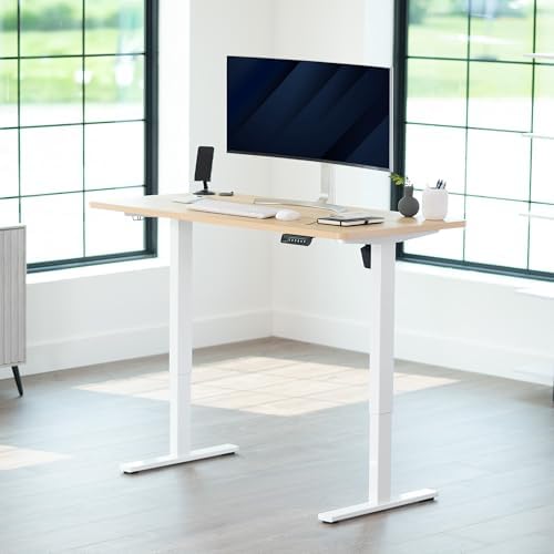 VIVO Light Wood 55 x 28 in Standing Desk, DESK-KIT-1W55C - Image 2