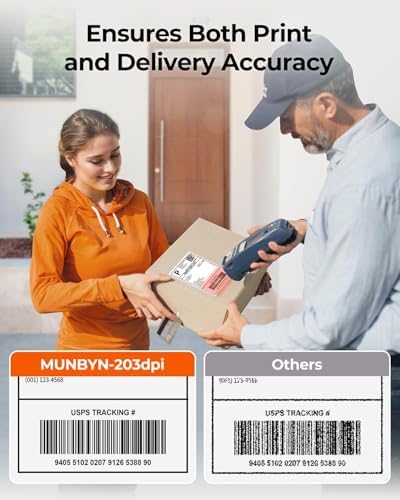 MUNBYN Bluetooth Thermal Label Printer, Wireless 4x6 Shipping Label Printer - Image 3