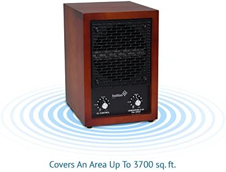 Ivation 5-in-1 HEPA Air Purifier, Ozone Generator, 3,700 Sq Ft, Cherry Wood - Image 6