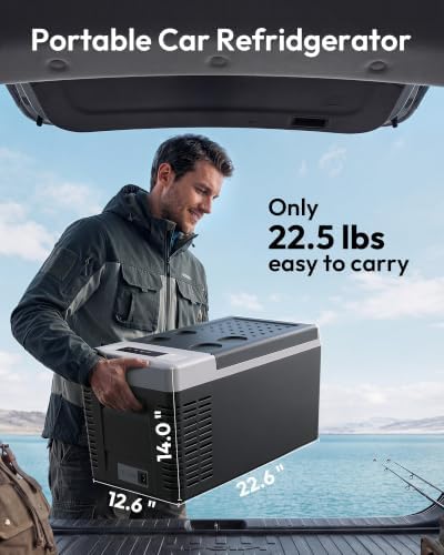 EUHOMY 26QT 12 Volt Refrigerator, -4℉~68℉ Electric Cooler for Car - Image 4