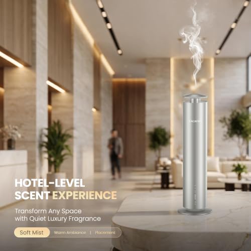 Waterless Essential Oil Diffuser for Large Room up to 1000 Sq Ft - Smart Hotel Scent Diffuser for Home with App, Remote & Timer, Whisper-Quiet Aluminum, Includes 2 x 120ml Oils - Image 6