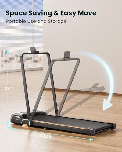 Abonow Walking Pad with Handle Bar - 2 in 1 Under Desk Treadmill - Image 6