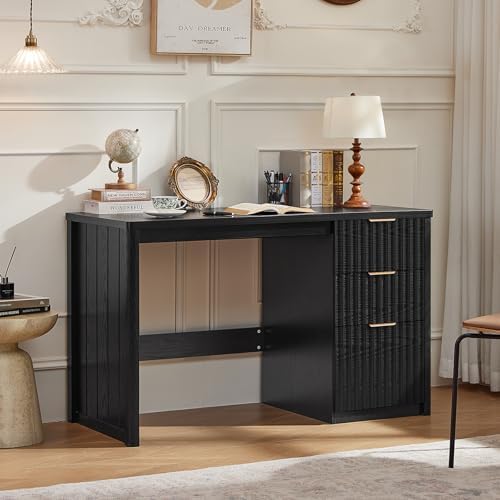 LEYAOYAO Office Desk 48" with 3 Drawers Storage File Cabinet by LEYAOYAO-Findtheshiningpointofyourideallife%EF%BC%81