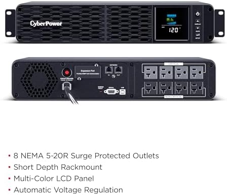 CyberPower CP2000PFCRM2U PFC Sinewave UPS Battery Backup - Image 3