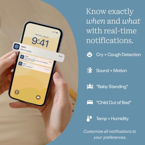 Nanit Smart Baby Monitor System with Wall Mount & 8" Display Screen - Image 4