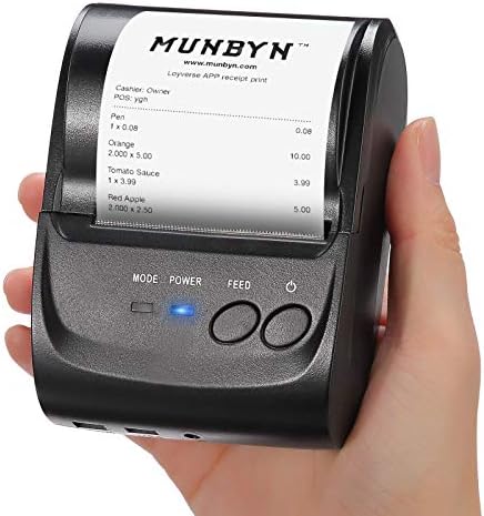 MUNBYN Thermal Receipt Printer 58mm Portable Mini POS Printer - Image 2