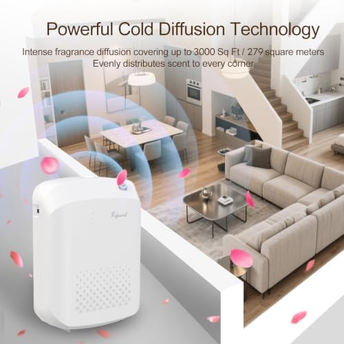 Waterless Essential Oil Diffuser, 3000 Sq.Ft, with 120ml Scent Oil - Image 4