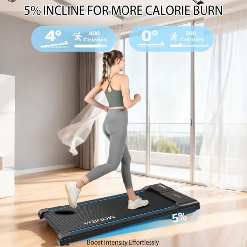 3 in 1 Under Desk Treadmill with Incline Walking Pad for Home & Office - Image 2