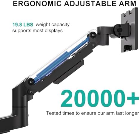 WALI Vertical Dual Monitor Wall Mount for 13-49 inch Screens, 44lbs per Arm - Image 5