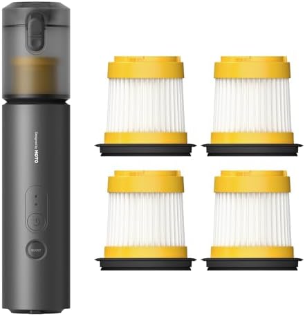 HOTO AutoCare Air Duster & Vacuum Bundle with 4 Pcs Filter Replacement Set by HOTOTools
