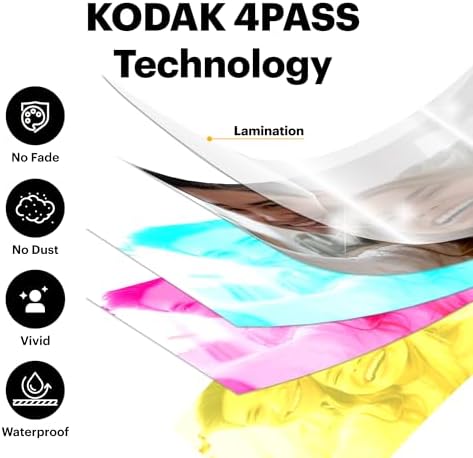 KODAK Mini 3 Retro 3x3 Portable Photo Printer, 4PASS, 98 Sheets, Yellow - Image 4