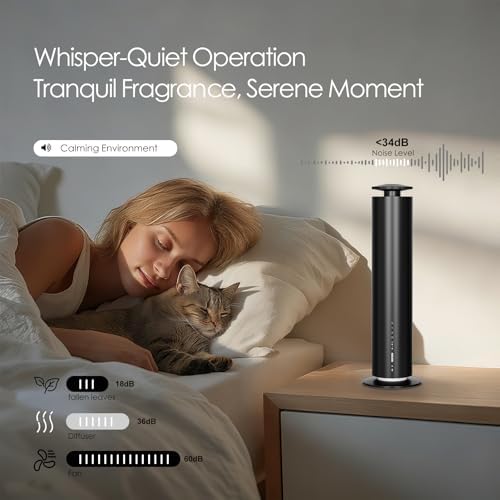Somniare Waterless Essential Oil Diffuser, 1500 Sq. Ft 6 Level(Black) - Image 3