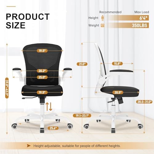 Synorla Office Chair|Ergonomic Desk Chairs 330LBS Capacity - Image 2