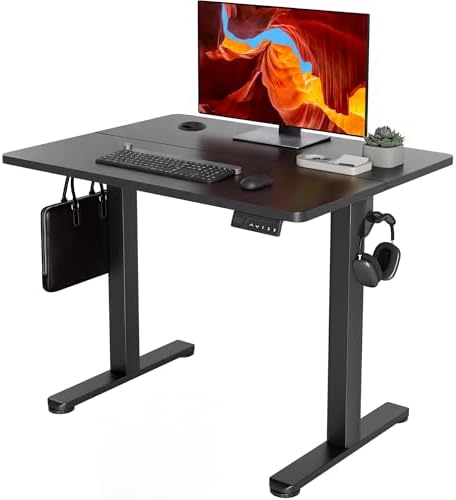 YDN 35 x 20 Inch Black Electric Standing Desk by YDN