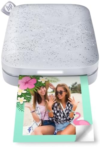 HP Sprocket Portable Photo Printer (2nd Edition) – Instantly print 2x3" sticky-backed photos from your phone – [Luna Pearl] [1AS85A] by HP