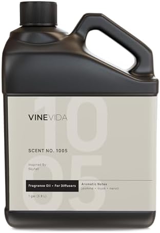 VINEVIDA [128 Fl Oz] Scent NO. 1005 Fragrance Oil for Cold Air Diffusers, Aromatic Notes of Neroli Jasmine Musk, Essential Oils for Diffuser Oil Refill & Air Freshener Room Spray by VINEVIDA