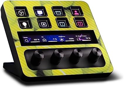 MightySkins Carbon Fiber Skin Compatible with Elgato Stream Deck + - Tennis is Life | Protective, Durable Textured Carbon Fiber Finish | Easy to Apply, Remove, and Change Styles | Made in The USA by MIGHTY+SKINS