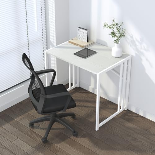 Lutown-Teen Small Folding Desk 32 inch, White - Image 2