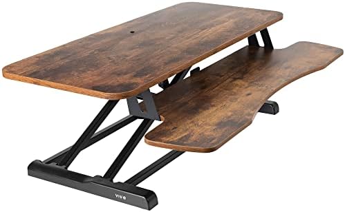 VIVO Rustic Vintage Brown 36 in Standing Desk Converter, DESK-V036KN by VIVO