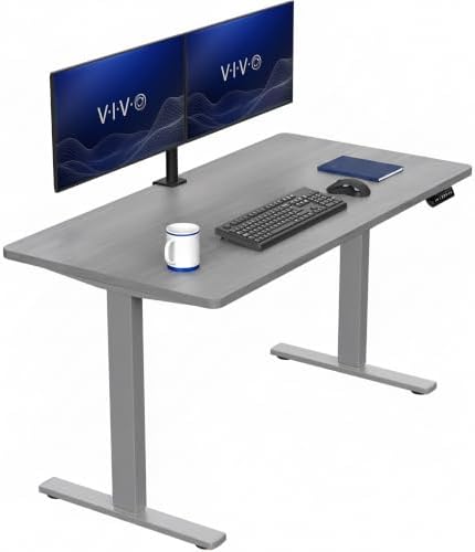 VIVO Dark Gray 55 x 28 in Standing Desk, DESK-KIT-1G55G by VIVO