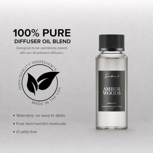 Scentiment Amber Woods Hotel Diffuser Oil -Fragrance Oil -4.06 fl oz(120mL) - Image 4