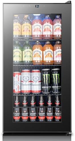Yeego Beverage Refrigerator Drink Cooler, 105 Cans Mini Fridge by Yeego