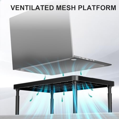 WALI Dual Monitor Riser for Desk, Adjustable Laptop Riser, up to 44 lbs - Image 4