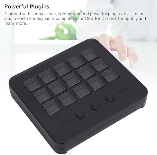 Bewinner LCD Custom Keyboard for Stream Control Deck with 15 Customizable Keys, Studio Controller Gaming Workflow Macro Keypad for OBS PC - Image 5