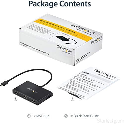 StarTech USB-C to 3x HDMI MST Hub, Triple 1080p 60Hz, Dual 4K 30Hz - Image 5
