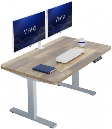 VIVO Reclaimed Wood 43 x 24 in Standing Desk, DESK-KIT-1G4P by VIVO
